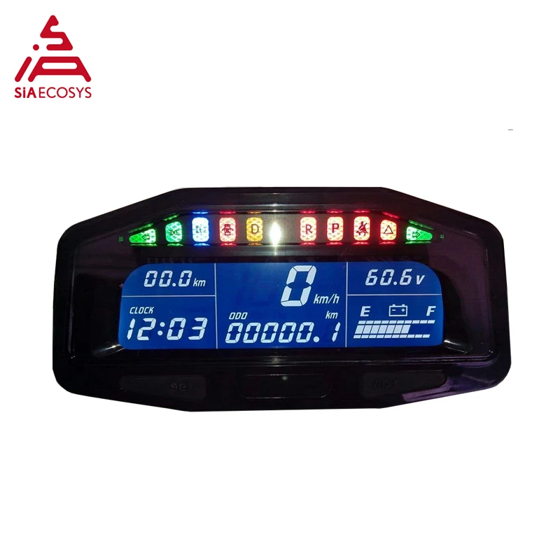 X8-E Electric Motorcycle Digital Speedometer 48v - 96v for E-car Hall Sensor Type