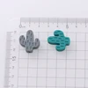 10Pcs/Lot Cartoon Little Cactus Silicone Beads Baby Rodent Teether Nursing Pacifier Clip Chain Necklace Accessories BPA Free 4