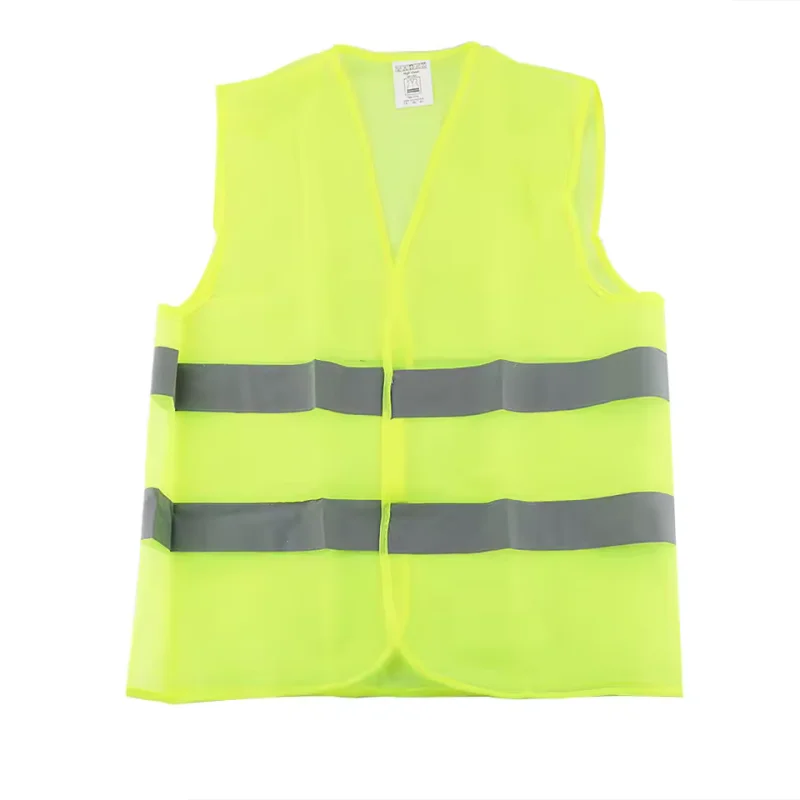 Car Reflective Clothing for Safety Traffic Safety Vest Yellow Visibility High Visibility Outdoor For Running Cycling Sports Vest