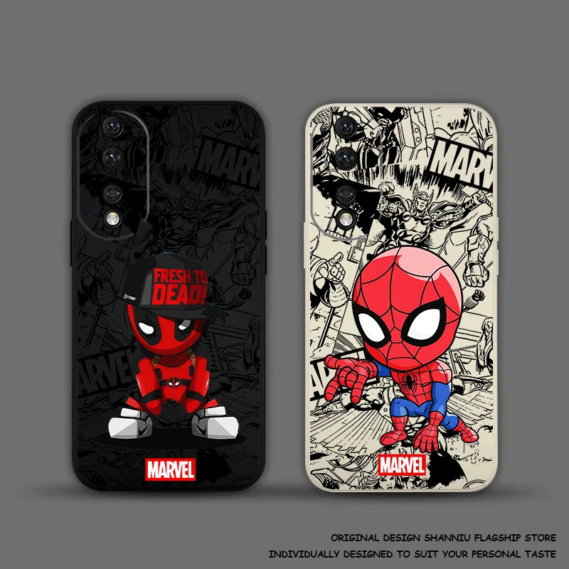 

Marvel Spiderman Cute For Huawei Honor 50 50se 30 10 Lite 8X 9X Pro Mate 40 30 30E 20 10 Pro Plus Phone Case Coque