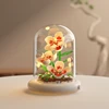 Eternal Flower Bouquet Bonsai Potted Plant Micro Building Blocks Model Home Decoration Toy For Kid Birthday Gift 9