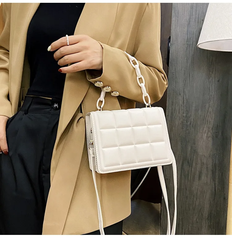 Honeycherry Geo Embossed Flap Crossbody Bag mini handbags for women purses mini crossbody bag