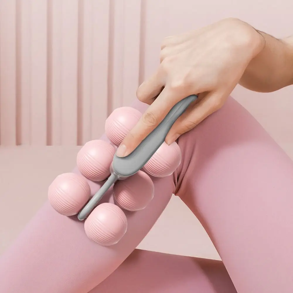 Portable Handheld Massager Spine Relaxation Quiet Muscle Rolling Ball Leg Massage Multi-purpose Cervical Spine Massager Home Use