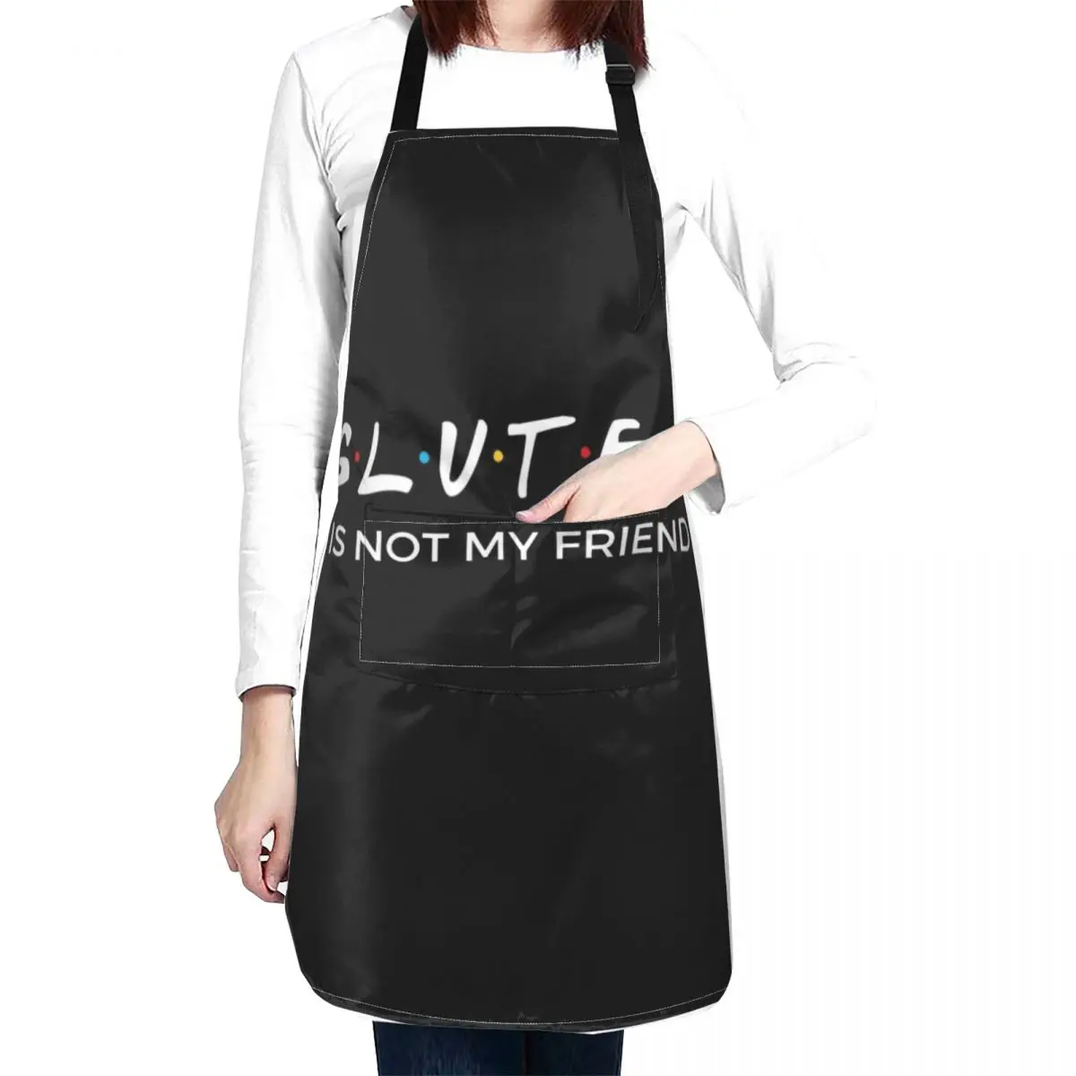 

Gluten Free - Gluten Is Not My Friend Apron Kitchen apron on the wall Chef Uniform Woman