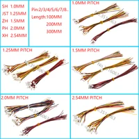 10 ชิ้น 1.0 1.25 1.5 2.0 2.54 Sh/Jst/Zh/Ph/Xh 1.0 มิลลิเมตร 1.25 มิลลิเมตร 1.5 มิลลิเมตร 2.0 มิลลิเมตร 2.54 มิลลิเมตรหญิงปลั๊กขั้วต่อสายไฟ 2/3/4/5/6/7/8/P Pin 1