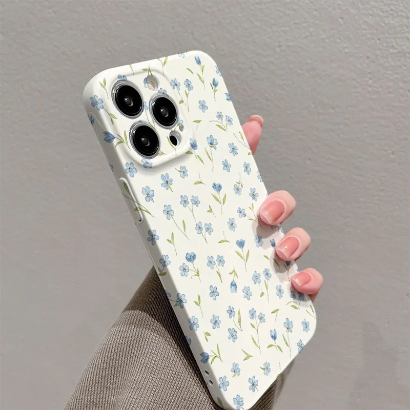 Cute Floral Pattern Hard PC Phone Case Cover