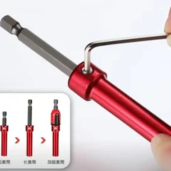 New 3 in 1 Installation Sleeve Screwdriver Tools Quick and Adjustable Wooden Installation Screw Telescopic Sleeve Household Tool