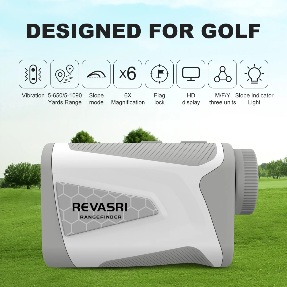 650/1090Yards MINI Golf Rangefinder 6X Laser Rangefinder with Slope Measurement