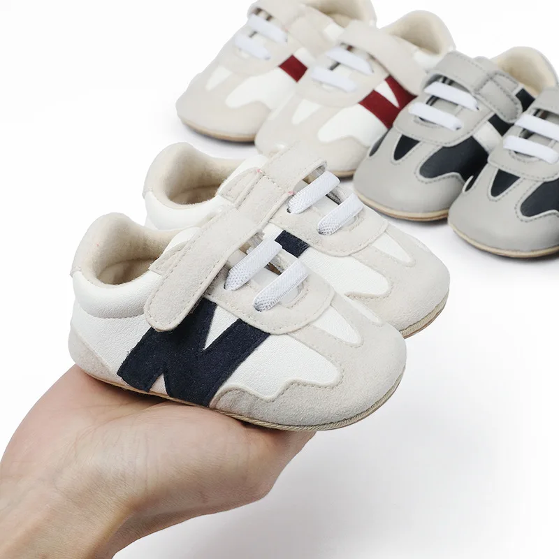 Newborn Patchwork Soft Sole Shoes 1
