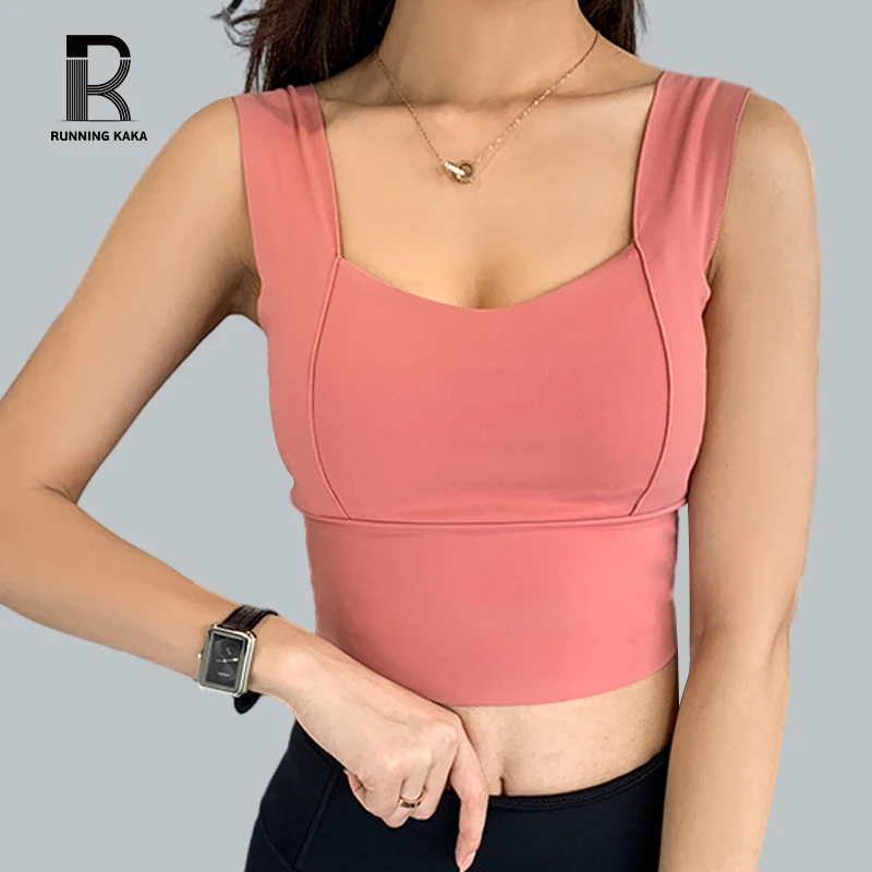 

Runing kaka Women's Oversized Shock-Absorbing And Droop Resistant Gathered And Wearable Yoga Running Fitness Bra and Vest