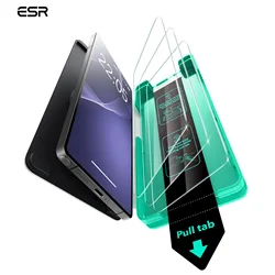 Ultimate Clarity Tempered Glass Screen Protector 3 - Pack with Easy Installation Frame for High Definition