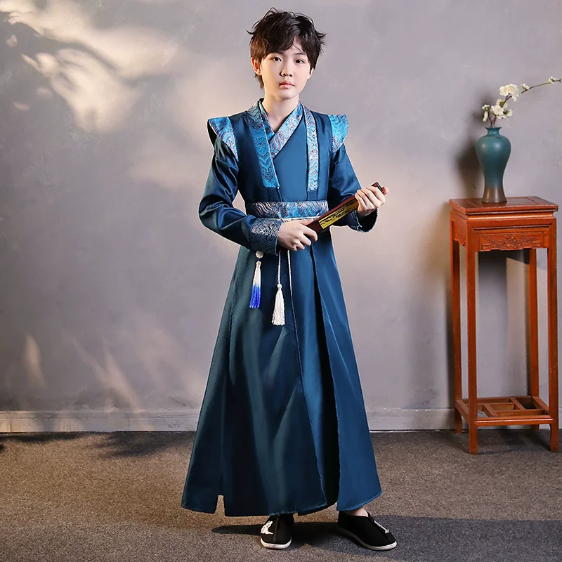 Ensemble de robe Hanfu pour bébé garçon, costume chinois traditionnel cosplay, tenue de scène de prairie pour enfants, vêtements mounommée pour fille, vêtements pour enfants