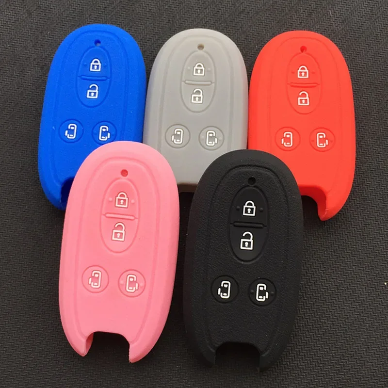 Operitacx Silicone Car Key Cover Protector - 3 Pack, Red, Scratch-Free Case For 2-Button Remotes - View #13