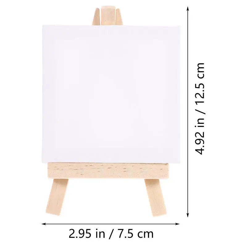 6/12 stanovuje z mini natažené artista plátna umění nasednout bělouš nepopsaný umění desek dřevěný mazat líčit artwork malba board(white)