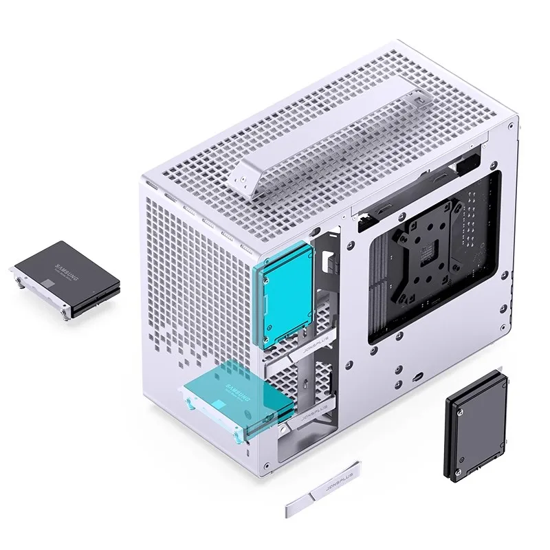 JONSBO Z20 MATX Chassis Detachable Portable Mini Desktop Gaming Computer Transpare Support 363mm Graphics ATX Power pc case pc chassis computer chassis frame