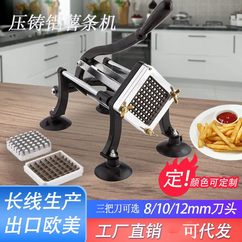 

Aluminum Alloy Manual Potato Chip Machine, Potato And Cucumber Chip Cutter, Household And Commercial Small Chip Cutter, Stainles