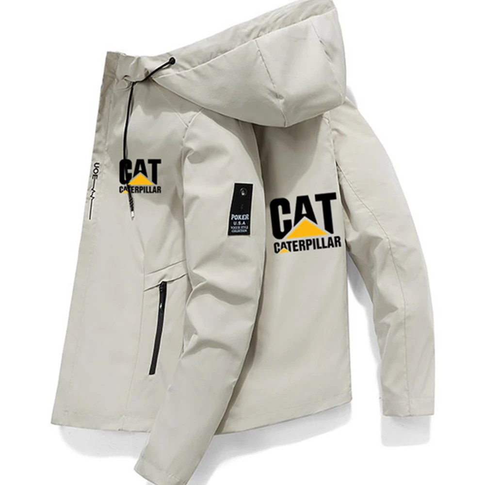 

Мужская ветрозащитная куртка на молнии, повседневная офисная модная атмосферная Мужская Спортивная одежда на весну и осень, 2024