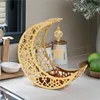 Ramadan Moon Star Hollow Golden Iron Tray Snack Comfit Fruit Storage Living Room Kitchen Festival Party Wedding Table Decoration 1