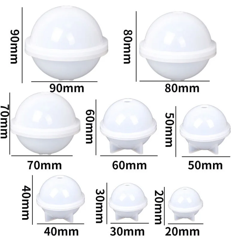60mm Sphere Molds (3 Piece Mold)