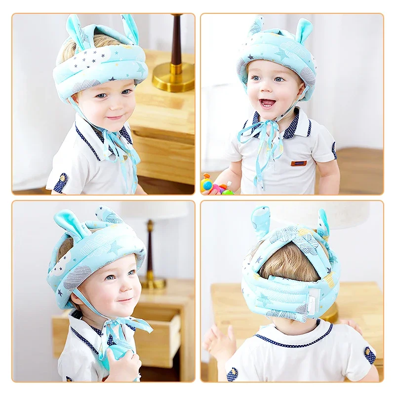 Baby Safety Helmet Head Protection Hat Toddler Anti-fall Pad Children Learn To Walk Crash Cap Adjustable Protective Headgear baby hat head protection headgear kids safety helmet