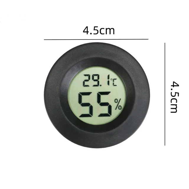 Mini Reptile Terrarium Thermometer Hygrometer with Probe Reptile  Thermometer and Humidity Gauge Digital Pet Thermometer with Fast Readout  for Turtles