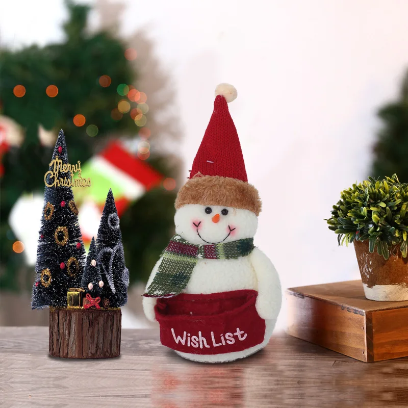 Christmas Snowman Santa Doll Decoration