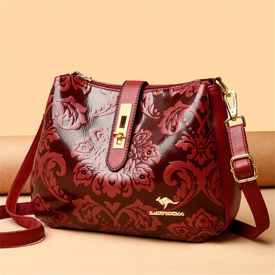 

Fashion Women Pu Leather Shoulder Bags Luxury Designer Female Bag High Quality Crossbody Bags Leisure Ladies Messenger Bags
