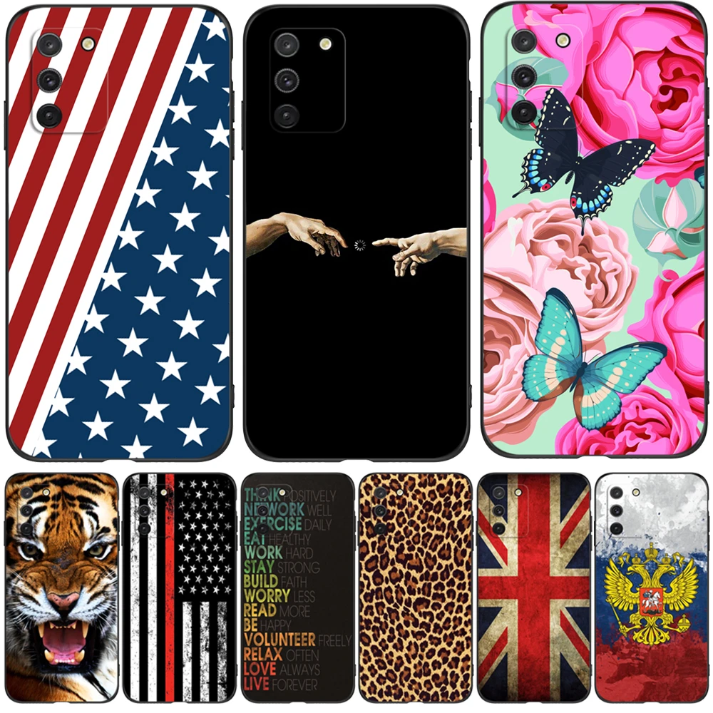 Per Samsung Galaxy S10 Lite Custodia Cover Per Telefono Per Samsung S10 Lite S 10 Lite Sm-G770F Custodia In Tpu Nero Uk Usa Flag Skull Wolf
