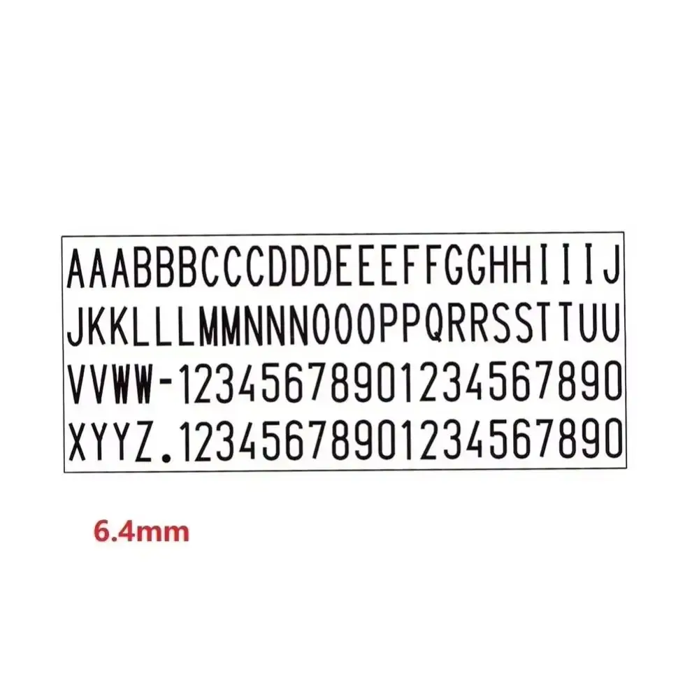 3mm 4mm 6.4mm 스탬프 레터 플레이트 비즈니스 재사용 가능 스탬프 디지털 레터 고무 이름 주소 DIY 스탬프 보드 DIY 스크랩북