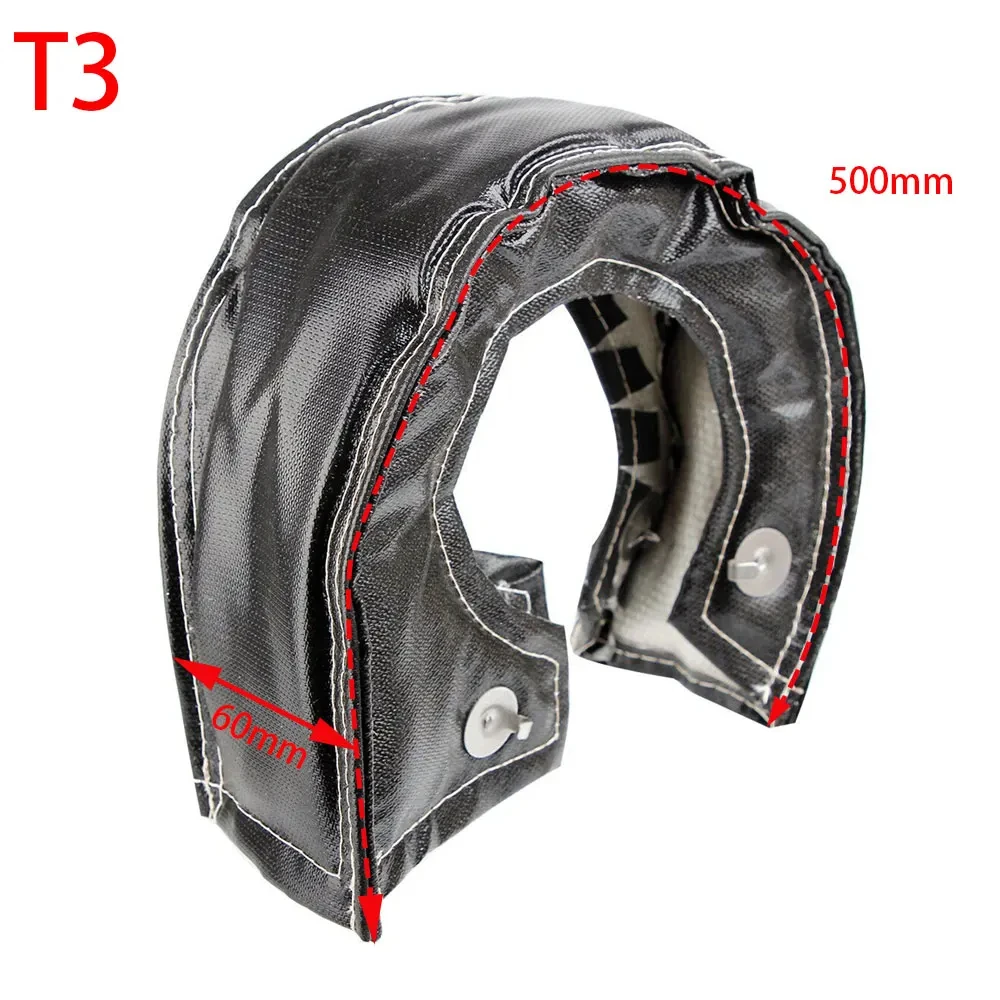 High-Performance Titanium Turbo Blanket Heat Shield Barrier - Available in Black, Red, and Blue