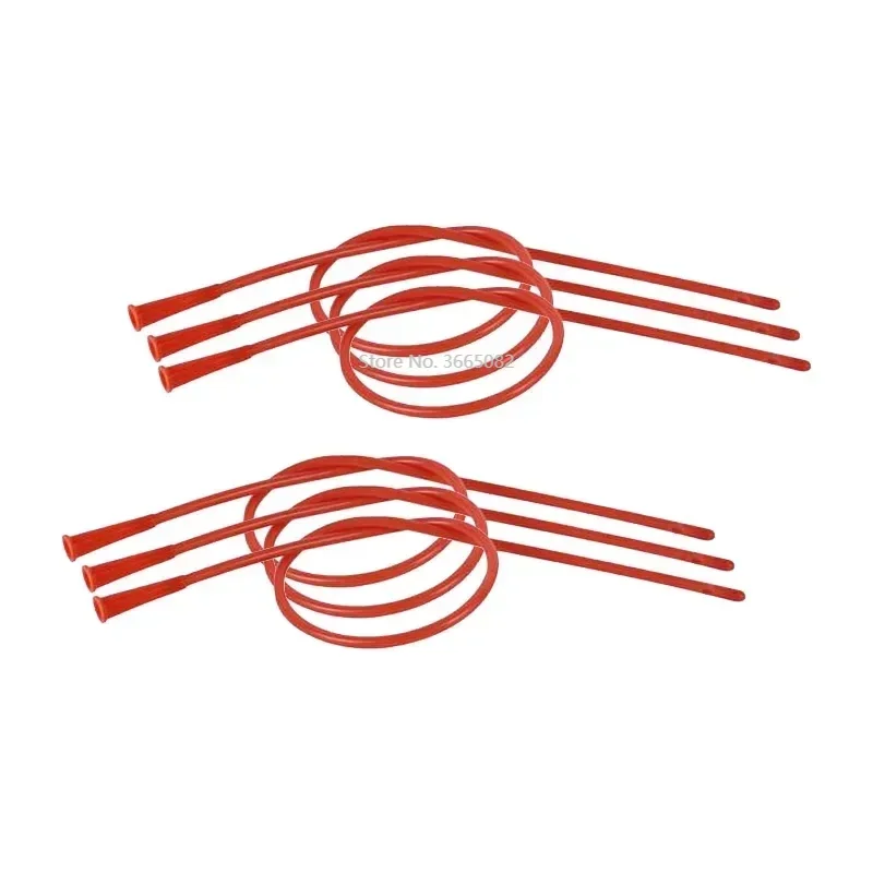 20pcs/5pcs Disposable red catheter urine medical sterilization inincontinentie Home care latex foley catheter 39cm size Fr8-Fr18