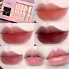Matte Liquid Lipstick Lips Makeup Sets Matte Lipstick&Transparent Lipgloss&Lip Balm Plumper With Necklace Gift Cosmetic Kits 4