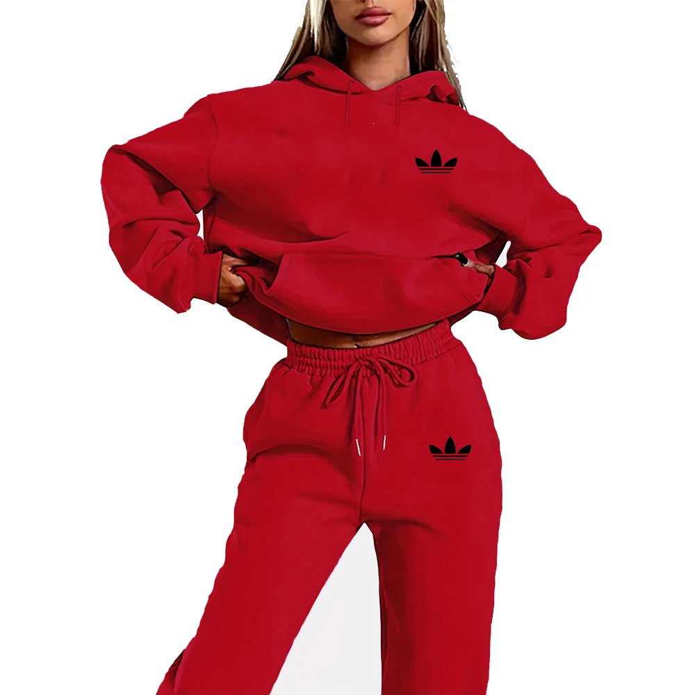 Women’s Letter Print Hoodie Set 4