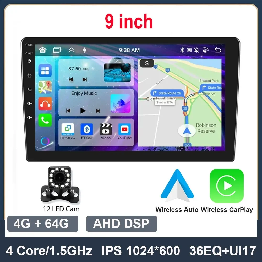9inch 4G 64G 12LED