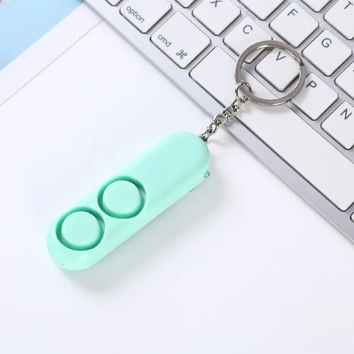 120dB 자기 방어 안티 강간 장치 공격 패닉 듀얼 스피커 시끄러운 경보 경고 안전 개인 보안 키 체인 가방 펜던트, 자기 방어 개인 보안 키 체인 가방 5