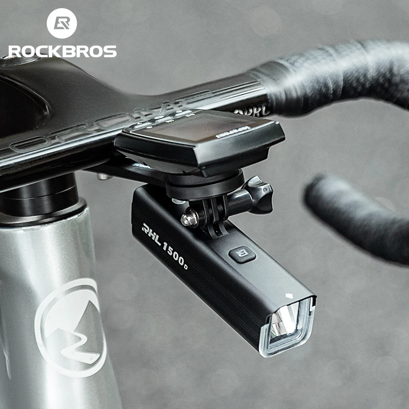 ROCKBROS Bicycle Computer Bracket Ultralight Integrated Light