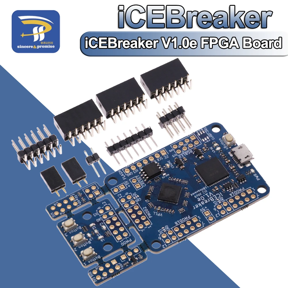 icebreakers-v10efpga開発ボードice40up5k-120-kbit-for-pmodコネクタ