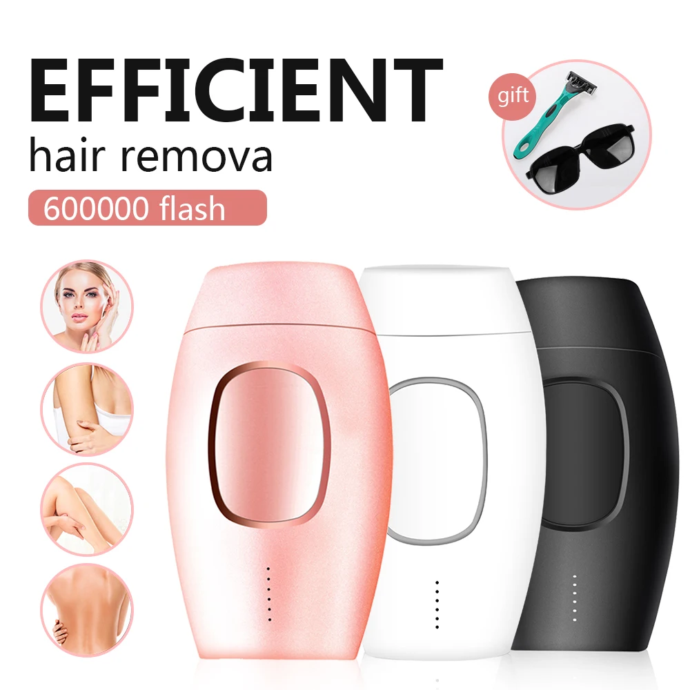 

IPL Handheld Laser Epilator Depilador Facial Permanent Hair Removal Device Whole Body Laser Hair Remover Machine 600000 Flashes