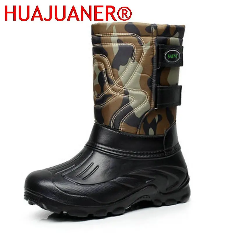 

Men Winter Snow Boots Outdoor Fishing Shoes Snow Trekking Shoes 2023 New Male Outdoor Walking Fishing Men Sneakers Men Boots