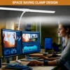 Double Head LED Clip Remote Control Desk Lamp Architect Table Lamp for Home Office Lighting 5 Color Modes and 5 Dimmable 2