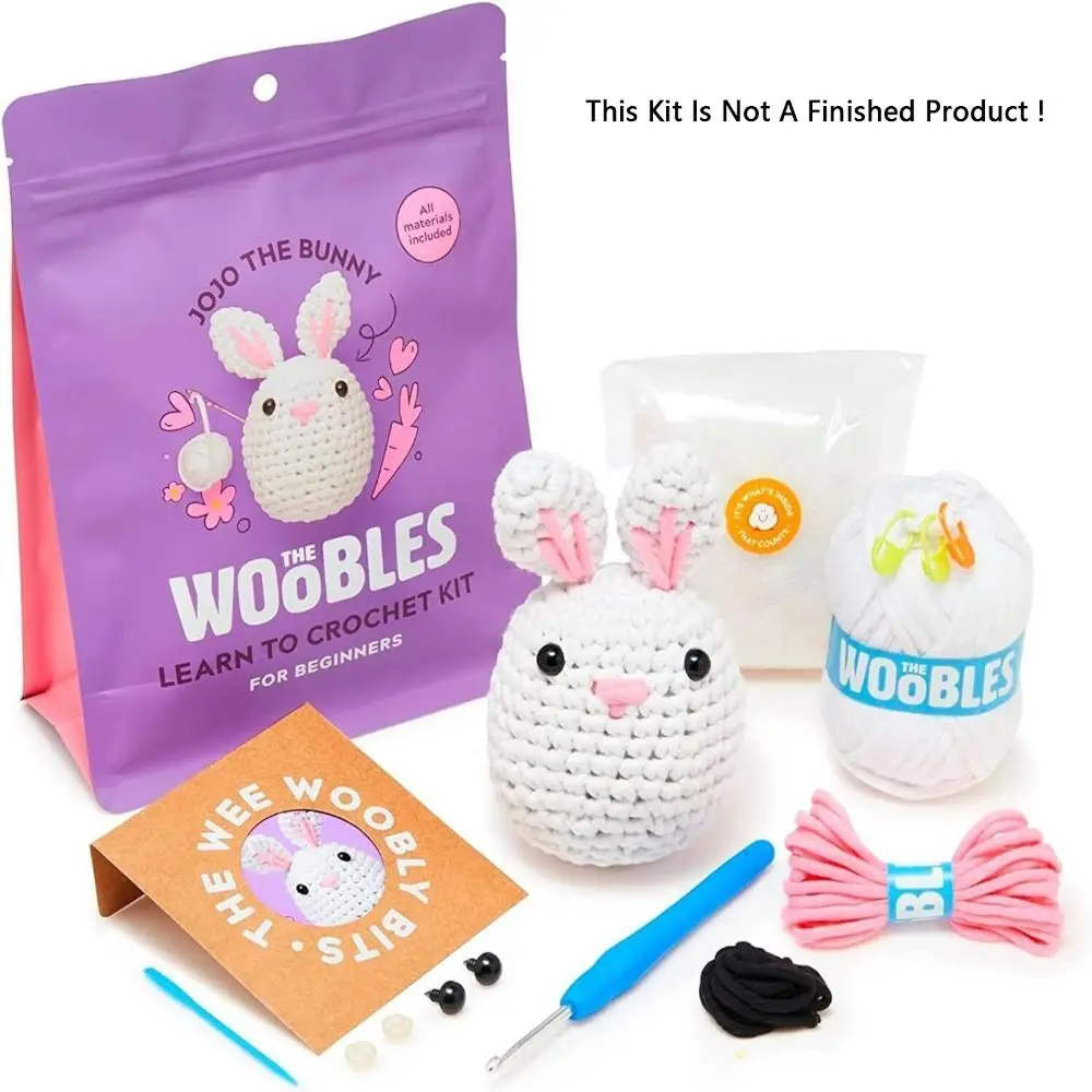 Multifunction Crochet Stuffed Animal Kit With Crochet Hooks Handmade DIY Kit Non-Finished Product Beginner Yarn Set crochet kit