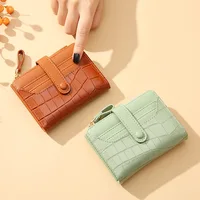 Women Short Wallet Small Fashion Luxury Brand Leather Purse Ladies Card Bag for Women Clutch Female Purse Money Clip Wallet 2023 2