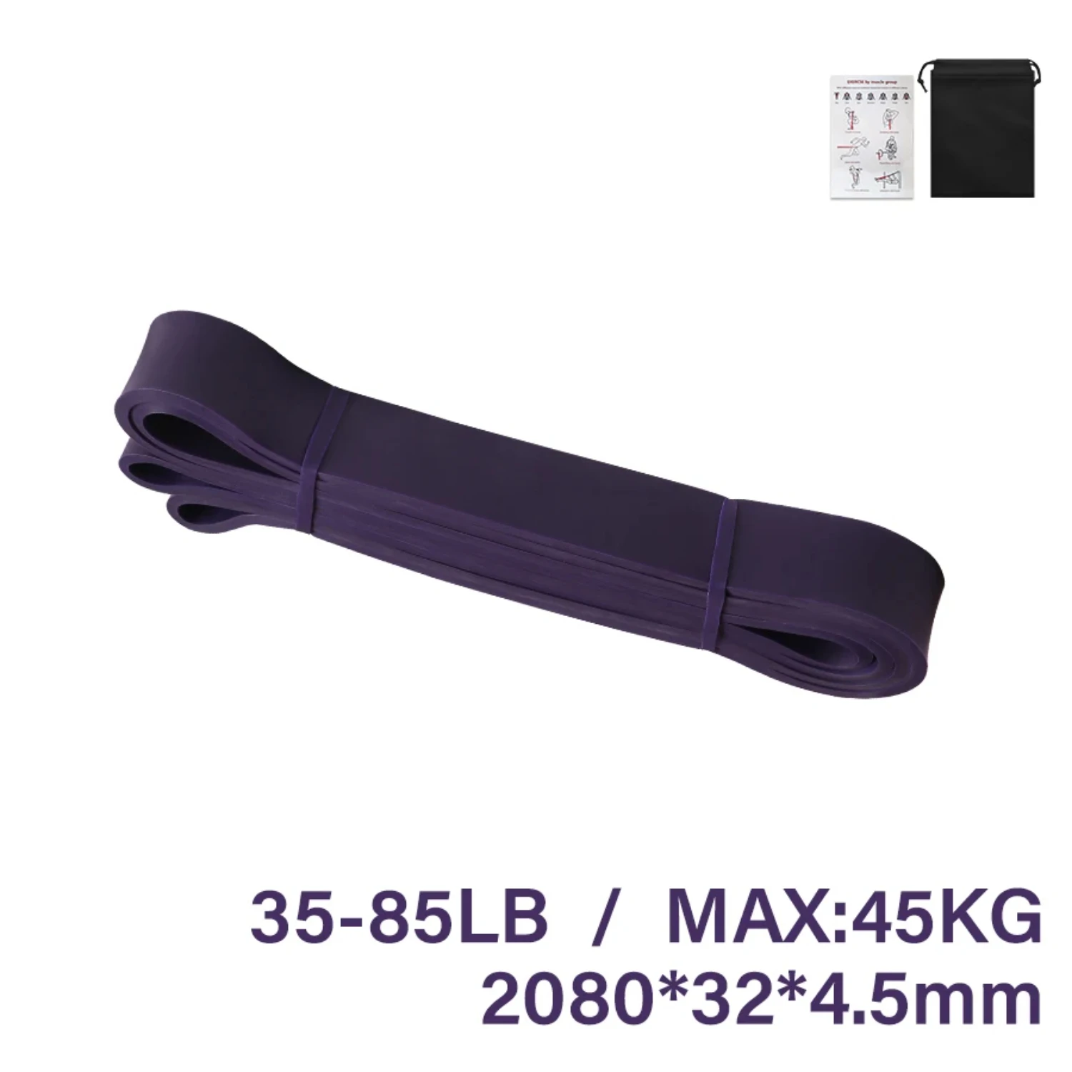Fitness Resistance Band New Heavy Duty Latex Elastic Band Sport Strength Pull Assist Workout Pilates Equipment