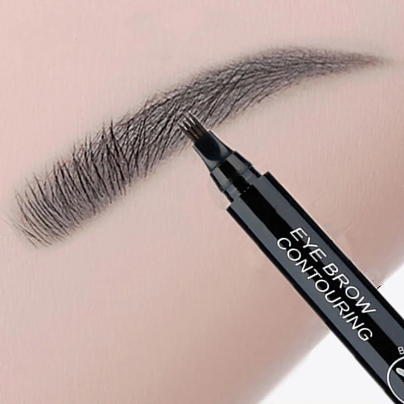 Augenbrauen Stift Augenbraue Tattoo Wasserdichte Flüssigkeit Schwarz Augenbraue Make-Up Bleistift Microblading