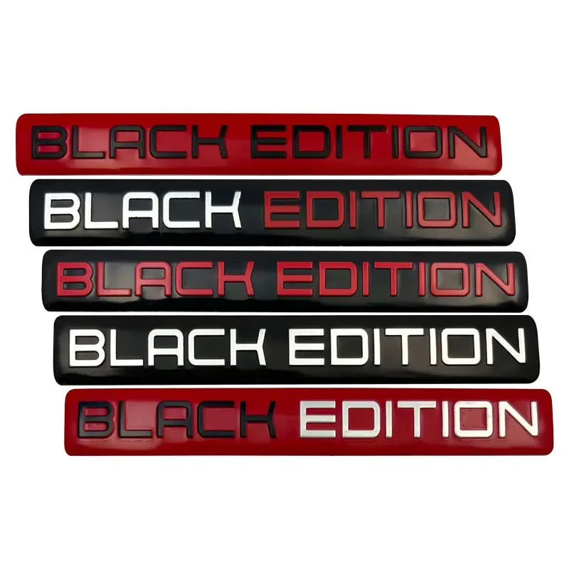 Black Limited Edition 3D Metal Racing Sport Emblem Badge - Sleek and Stylish Car or Motorcycle Accessory Sticker