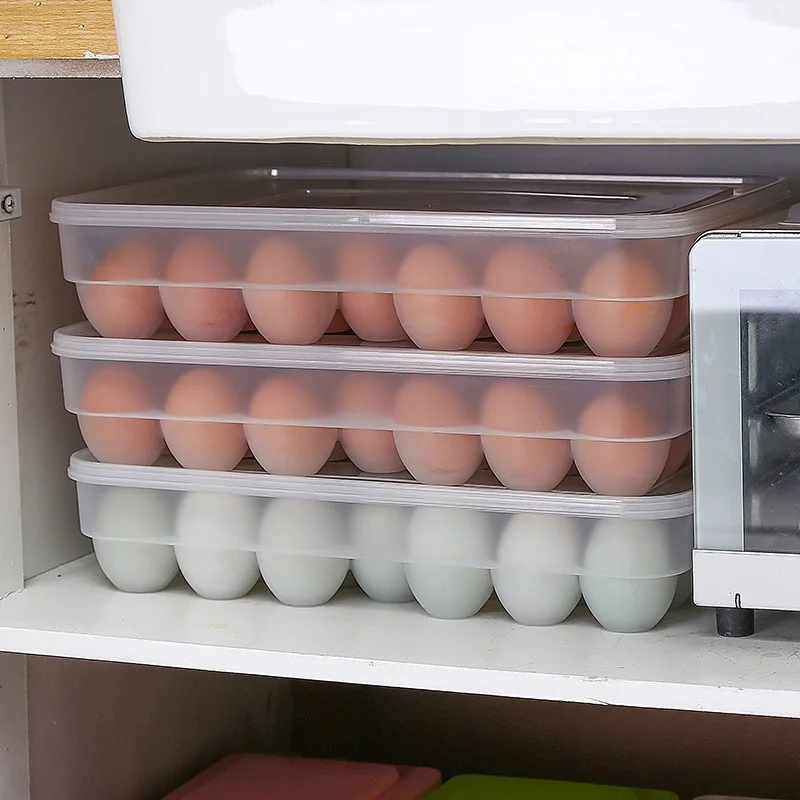 

34 Grids big capacity Egg Box Eggs Container Storage Non-toxic Crisper Shatter-proof Kitchen Outdoor high quality