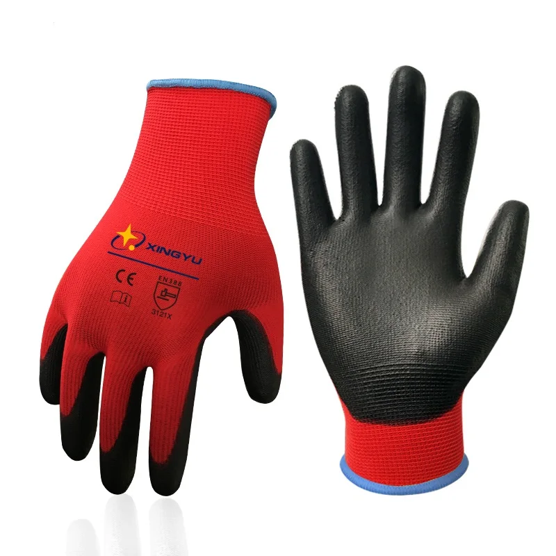 best mechanics gloves Working gloves PU safety coated gloves Handling Work Gloves Labor Protection Gloves Construction Mechanic Work Gloves For Women safety vest jacket