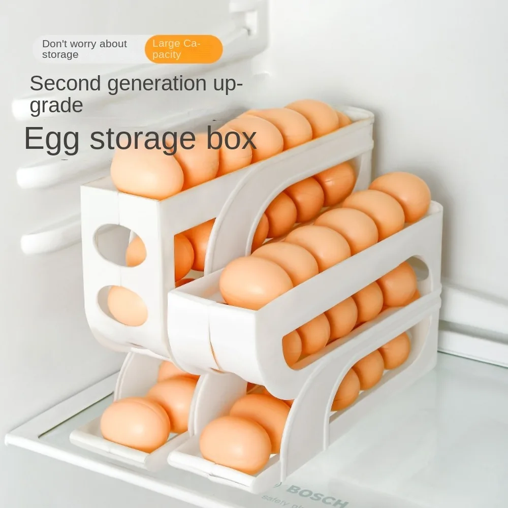 3 Layer / 4 Layer Automatic Egg Roller New Household Kitchen Dedicated Egg Roller Rack Space Saving Large Capacity Organiser egg roller egg roller rack