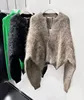 High Quality Mink Cashmere Sweater Zipper Jacket Light Luxury Cardigan Soft And Fluffy Thick Knit Free Shipping  C154 4