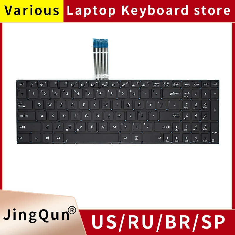 Original Eua Russo sp br Teclado do Portátil para Asus X550c K550v A550c R510l Y581c X552m F550 W50j R510jk K550jk R510e X552e X552w